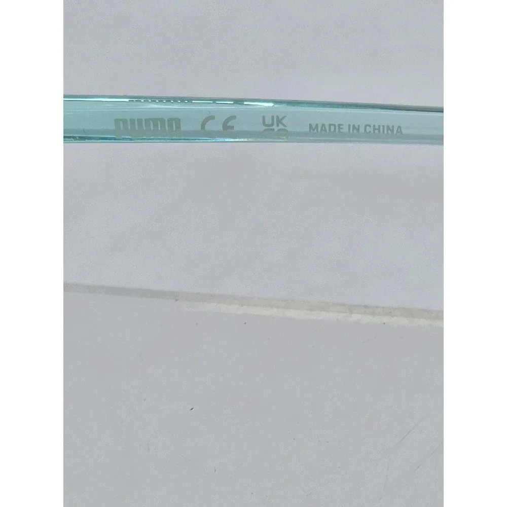 Puma Eyeglasses Frame Kids 49-16-135 Clear Teal PJ00490COS 001 - Excellent